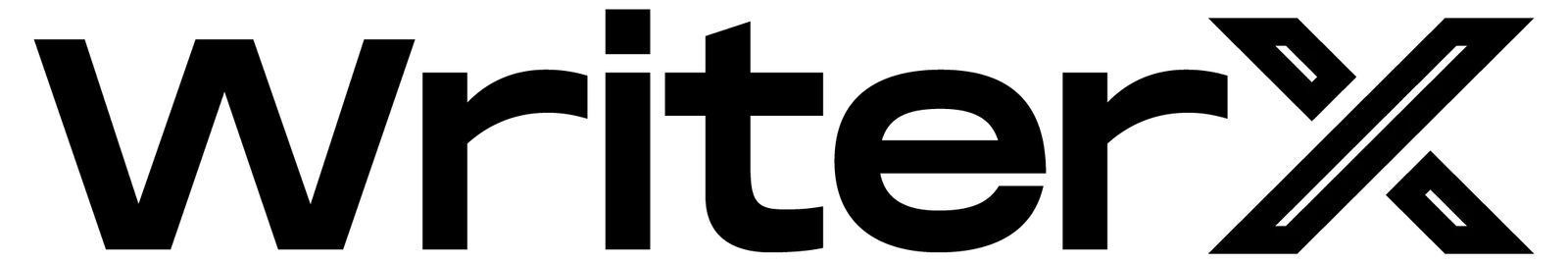 WriterX wordmark in black