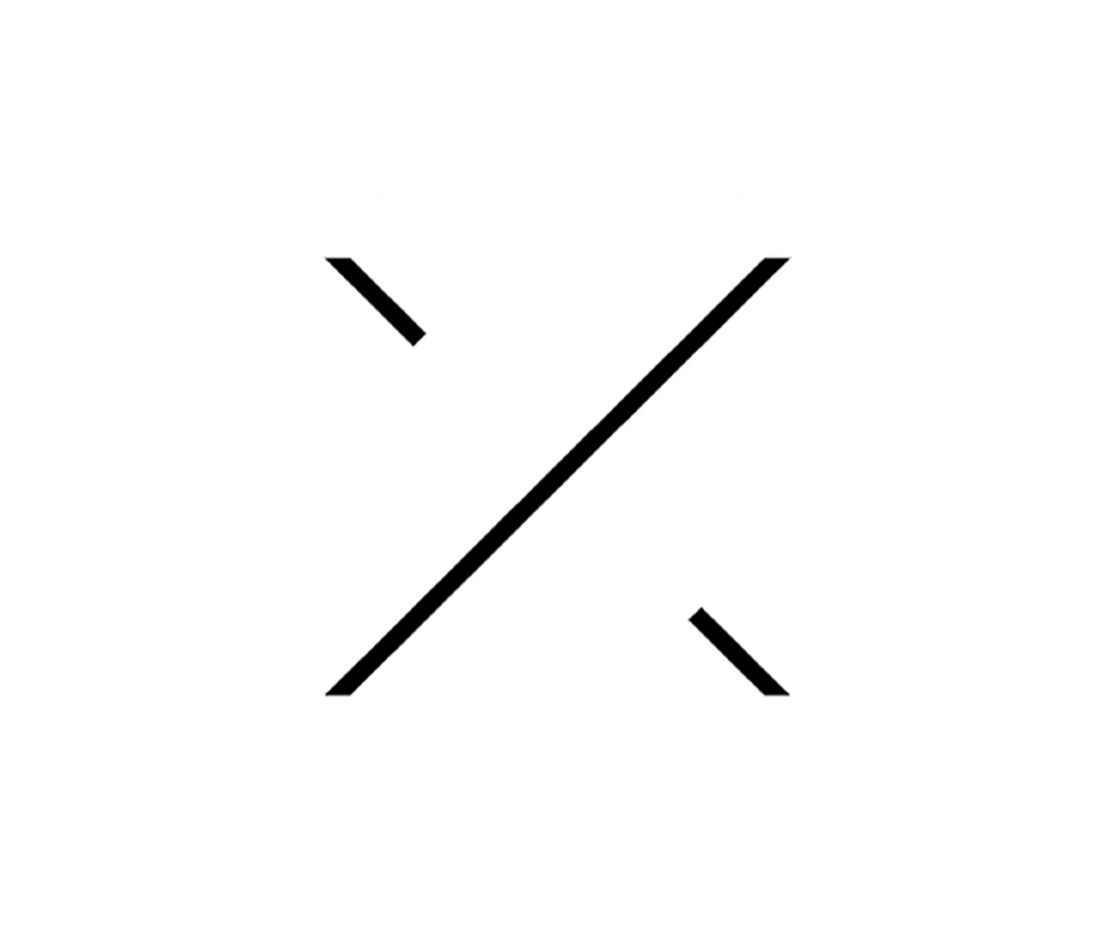 WriterX X icon in white
